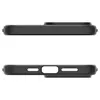 A side view and bottom view of a black phone case against a white background. Podgląd zdjęcia produktu