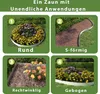 A collage of four images showing different garden edging applications. Produktbild-Vorschau