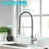 Edelstahl Küchenarmatur Ausziehbar Brause Wasserhahn Küche Produktbild-Vorschau 5