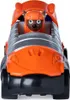 A toy vehicle with a dog character in it, shown from the front. Produktbild-Vorschau
