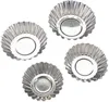 50 Stück Silber Ton Edelstahl Egg Tart Mold Schüssel-Form Produktbild-Vorschau 5