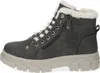 A side view of a gray winter boot with white fur lining. Produktbild-Vorschau