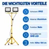 Stavebné svietidlo MasterLED so statívom 2x100 W, 16 000 Náhľad obrázku produktu 3