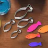 8 teile/satz Edelstahl Fisch Keks Ausstechformen Fisch Form Produktbild-Vorschau 2