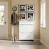 SoBuy Mobile Scarpiera con ante a ribalta Bianco Scandinavo Anteprima dell’immagine prodotto 1