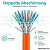 Cat7 Verlegekabel Installationskabel 250m Netzwerkkabel 10 Produktbild-Vorschau 4