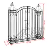 vidaXL Porte de jardin décorative en fer forgé 122×20,5×134 Voir les images du produit 6