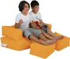 Hanah Home, Kids Double Seat Pouf - Orange, Outdoor Produktbild-Vorschau 3