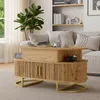 Table basse Merax réglable en hauteur avec portes Voir les images du produit 6