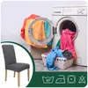 Stuhlhusse 6er Pack - Grau - Universal - Stretch - Bezug Produktbild-Vorschau 2