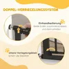 PawHut Hondenpoort, beschermingshek, deurhek, staal, zwart Productafbeelding-voorbeeld 4