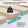 WOLKENLAND Lattenrost 90 x 200 cm | 23 Latten | Massivholz Produktbild-Vorschau 2