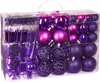 Brubaker 101 kusů sada Tree Top Christmas Baubles Fialové Náhled obrázku produktu 1