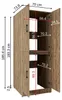 Roomart DORA-I Waschmaschinenschrank 70 cm breit, Eiche Produktbild-Vorschau 5
