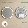 S'AFIELINA Lustro łazienkowe LED 60cm Okrągłe lustro Podgląd zdjęcia produktu 9