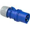 A blue and gray electrical plug with gold pins. Anteprima dell’immagine prodotto