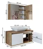 Roomart ATLANTIC-100 Badmöbel-Set 3-teilig 100 cm breit, Produktbild-Vorschau 7