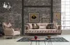 Sessel Design Wohnzimmer Polster Holz Polster Moderne Luxus Produktbild-Vorschau 3
