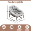 LVHOM Schaukelsessel Garten mit gepolstertem Kissen, Produktbild-Vorschau 7