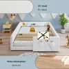 Polsterbett Kinderbett 140x200cm Weiß PolyurethanMaterial Produktbild-Vorschau 6