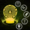Fotbalové noční světlo Real Madrid pro děti, 16 LED diod, Náhled obrázku produktu 8