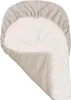 Ecru Plüsch & Ecru Velvet Fußsack für Autositz und Produktbild-Vorschau 4