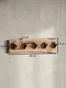 Wandgarderobe, Akazien-Massivholz & Metall, Naturkante. Produktbild-Vorschau 8
