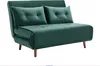 2-Sitzer Schlafsofa in Velours flaschengrün - URIBIA Produktbild-Vorschau 4
