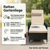 Mucola Sonnenliege Rattan Gartenliege Rattanmöbel Terrassen Produktbild-Vorschau 2