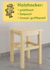 Holzhocker Sitzhocker ohne Lehne in Kiefer natur oder weiß Produktbild-Vorschau 5