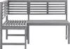 vidaXL Garten-Eckbank Grau 140 cm Massivholz Akazie Produktbild-Vorschau 5