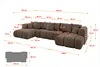 ALTDECOR Ecksofa in U-Form mit Schlaffunktion und Produktbild-Vorschau 7