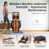 JASPORT R3 skládací veslovací trenažér z ho dubového dřeva Náhled obrázku produktu 6