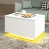 Couchtisch Beistelltisch mit LED-Beleuchtung und 4 Produktbild-Vorschau 2