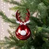 Christbaumschmuck Kunststoff Hirsch 11cm rot Produktbild-Vorschau 2