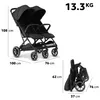 Deryan Rolo X2 XL Duo Buggy - 2 persoons - Compact & Licht Productafbeelding-voorbeeld 6