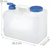 PolkaHome® 15 Liter Wasserkanister mit Hahn, tragbar, Produktbild-Vorschau 9
