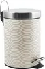 MSV Secchio cosmetico "Wave Beige" Cestino dei rifiuti Anteprima dell’immagine prodotto 1