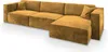 A sectional sofa in a mustard yellow color is shown against a white background. Produktbild-Vorschau