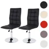 Two black adjustable swivel chairs are shown against a white background, with color swatches to the right. Produktbild-Vorschau