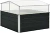 vidaXL skleník antracit 100x100x77 cm pozinkovaná oceľ Náhľad obrázku produktu 7