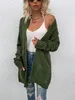 ASKSA Damen Langarm Strickjacke Mittellange Elegant Mantel Produktbild-Vorschau 5