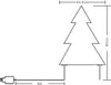 Fiche de jardin LED Sapin 240 LED blanc chaud 44,5 x 2 x 65 Voir les images du produit 2