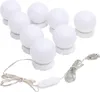 vidaXL Specchio luminoso con 8 lampadine LED bianco caldo e Anteprima dell’immagine prodotto 6