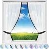 Set da finestra con bordino decorativo nero 140x120 cm – Anteprima dell’immagine prodotto 2