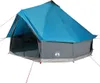 vidaXL Tipi tente familiale 8 personnes bleu imperméable Voir les images du produit 1