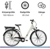 Zündapp Z600 City E Bike Damen 28 Zoll Elektrofahrrad 7 Produktbild-Vorschau 2
