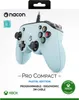 The image shows the packaging of a light blue Nacon Pro Compact Pastel Edition Xbox controller. Produktbild-Vorschau