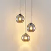 Lindby Hängelampe Jurian, 32 cm, 3-flg., schwarz/rauch, Produktbild-Vorschau 5