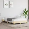 Cadre de lit Crème 120x190 cm Tissu Voir les images du produit 2